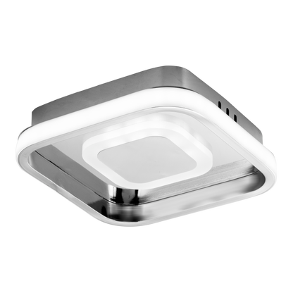 Plafón LED Elma Cromo 24W de Fabrilamp, diseño moderno y elegante para interiores.