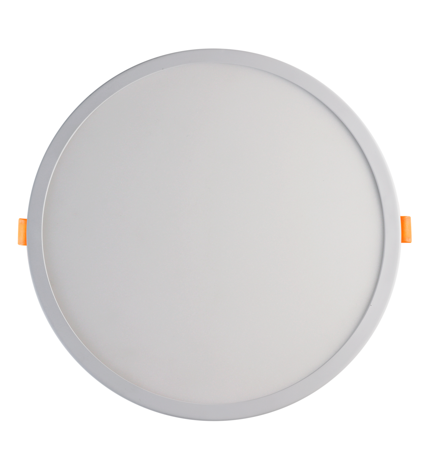 Downlight Lejania 8w 5500k blanco, vista frontal. Iluminación eficiente para interiores.