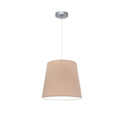Colgante Maldivas fabricado en Metal color Cromo y Textil color Piedra
