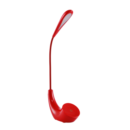 Lámpara Ancla fabricada en metal y ABS color rojo, ideal para iluminar tu mesa de noche con estilo