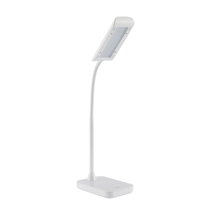 Flexo Oliver fabricado en Metal, Acrílico y ABS, color Blanco, ideal para estudio