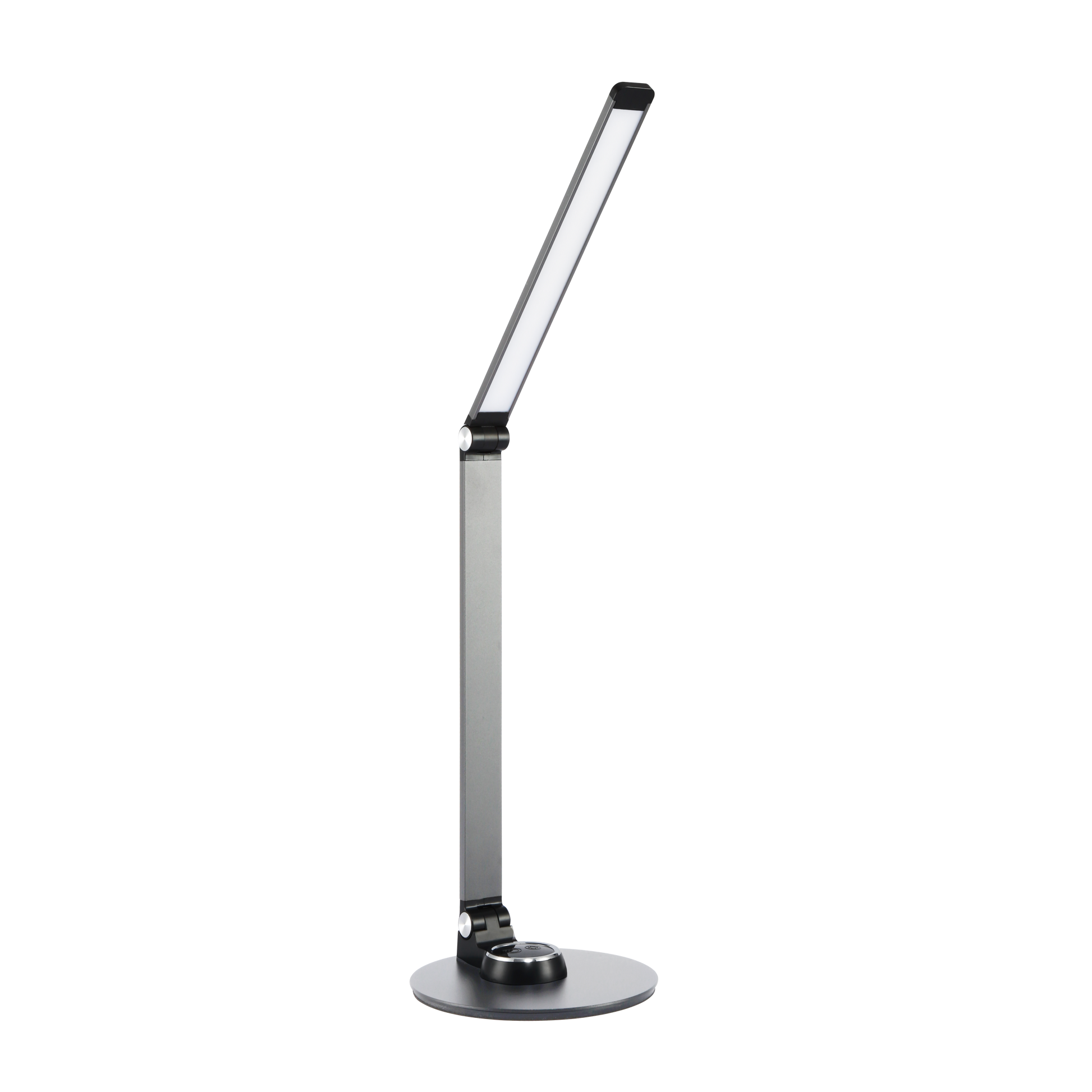 Flexo Baritono fabricado en aluminio color plata con luz LED regulable