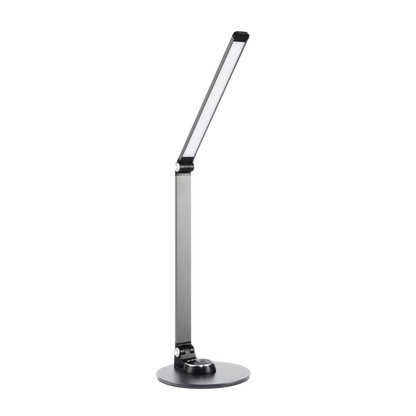 Flexo Baritono fabricado en aluminio color plata con luz LED regulable
