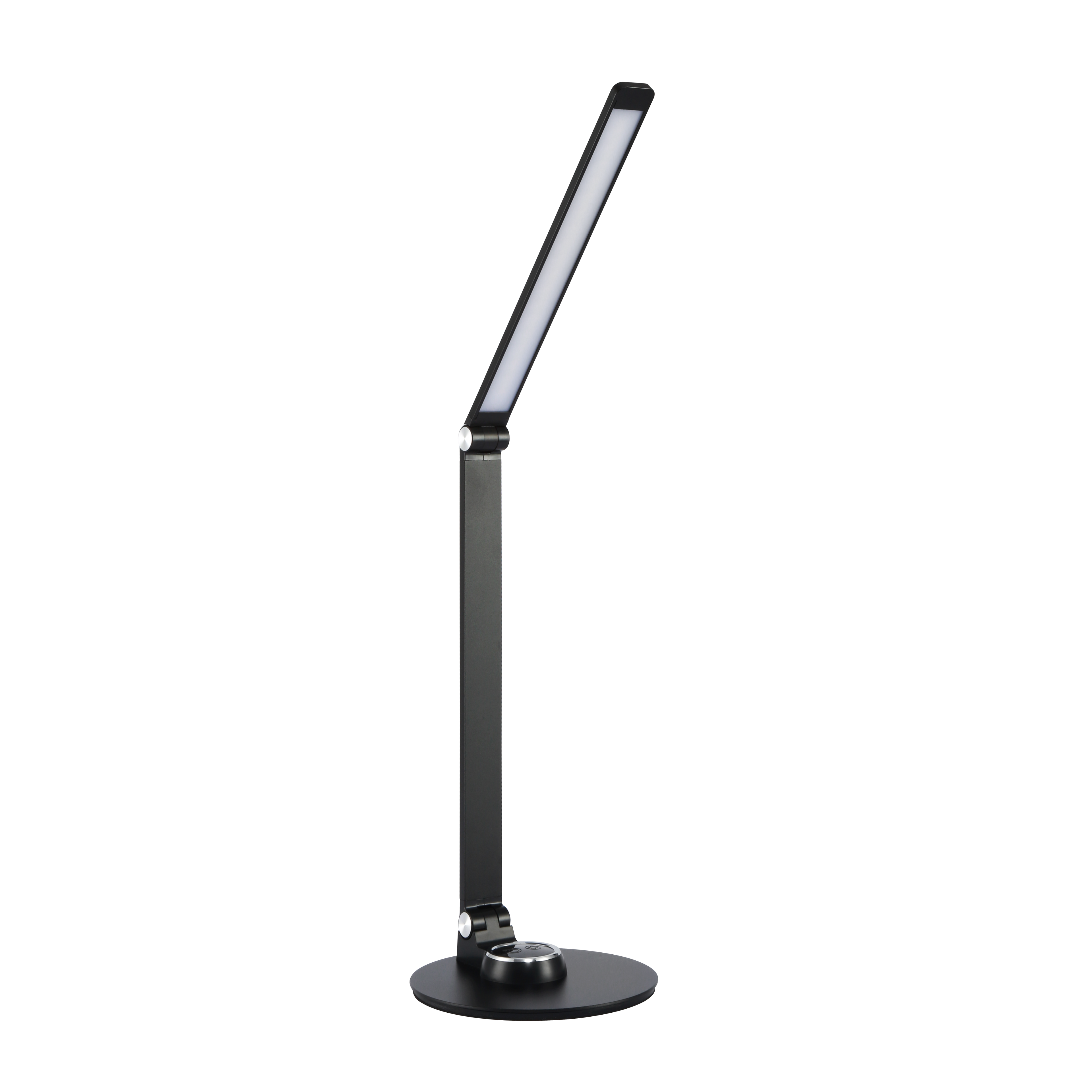 Flexo Baritono 8W LED Negro de Fabrilamp, diseño moderno y elegante, ideal para escritorio.