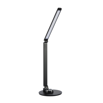 Flexo Baritono 8W LED Negro de Fabrilamp, diseño moderno y elegante, ideal para escritorio.