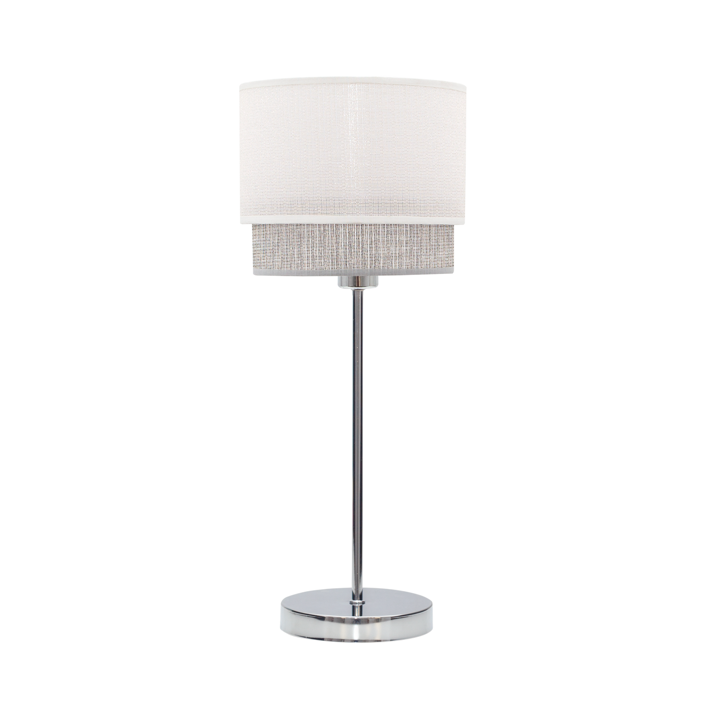 Sobremesa Kenya Blanco/Gris E14 de Fabrilamp. Diseño moderno y elegante para tu hogar.