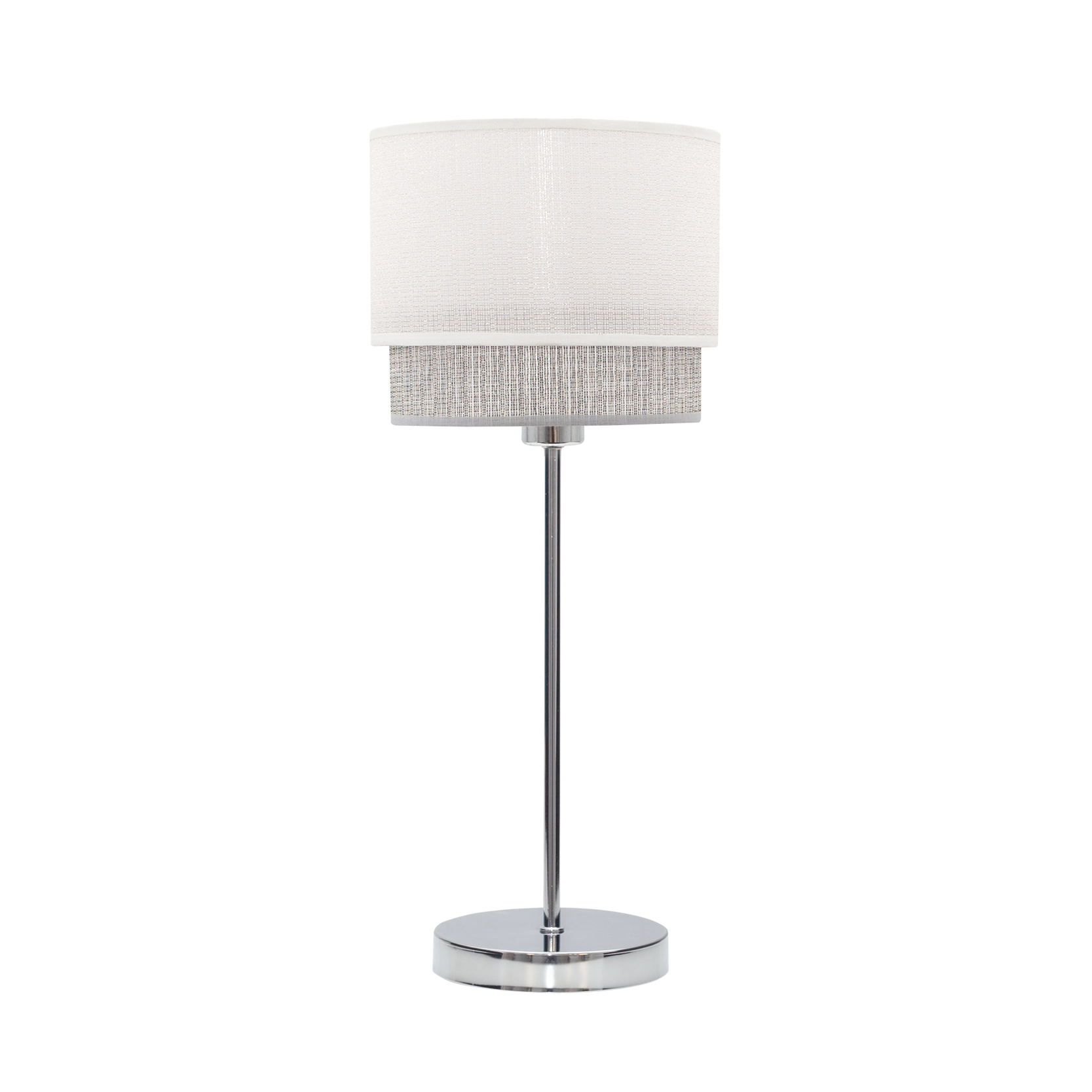 Sobremesa Kenya Blanco/Gris E14 de Fabrilamp. Diseño moderno y elegante para tu hogar.