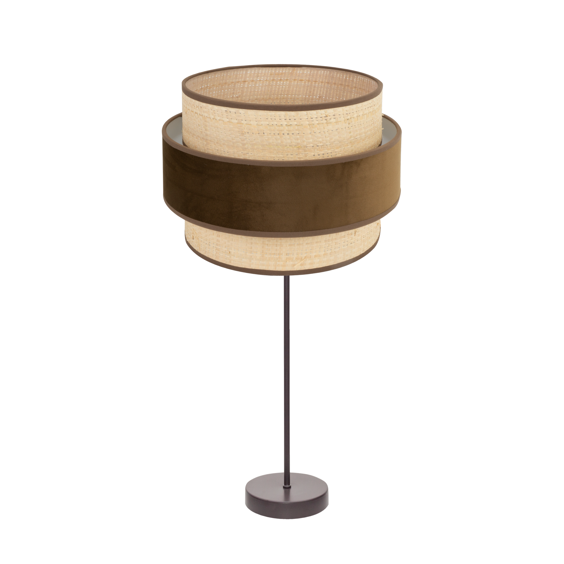 Sobremesa Alto Reyes Marrón/Natural de Fabrilamp, diseño moderno y elegante para iluminar tu hogar.