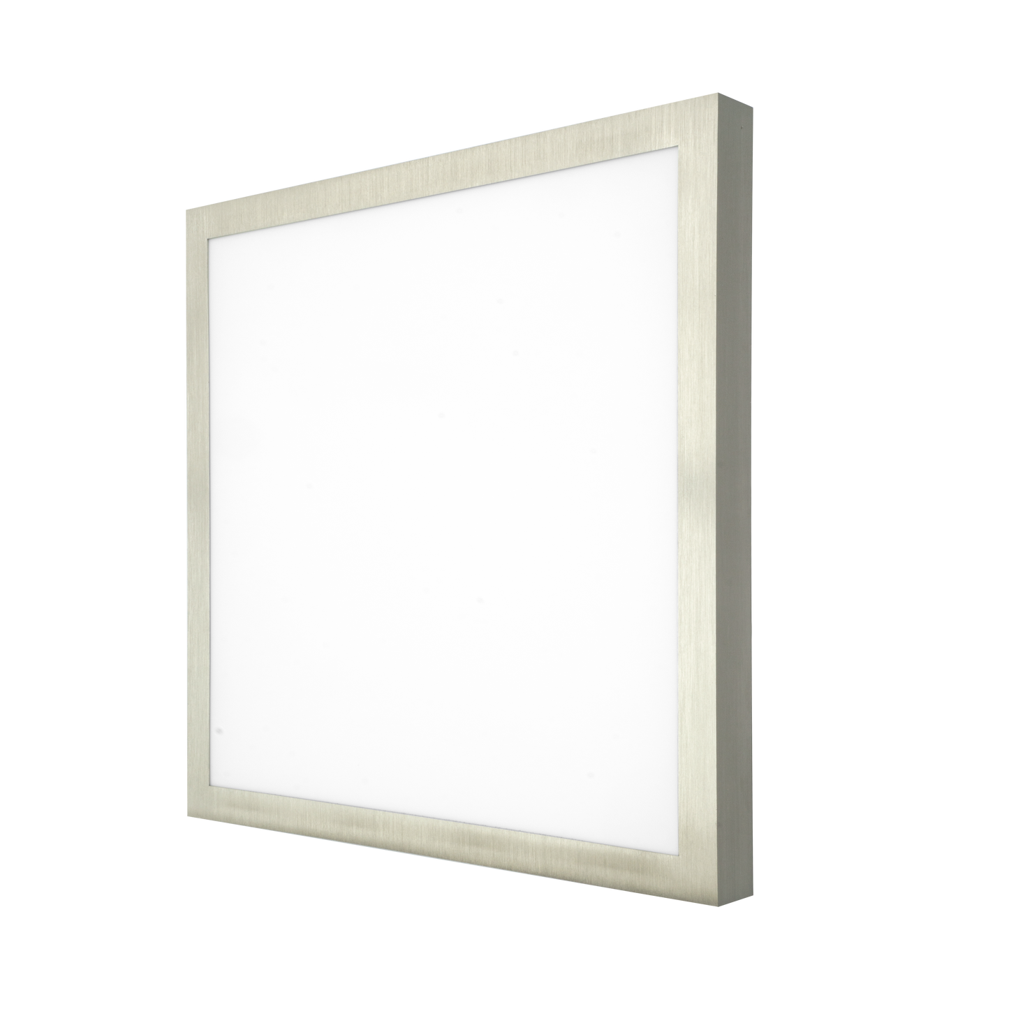 Panel LED Plano Níquel 48W 4000K 50x50cm de Fabrilamp, vista frontal