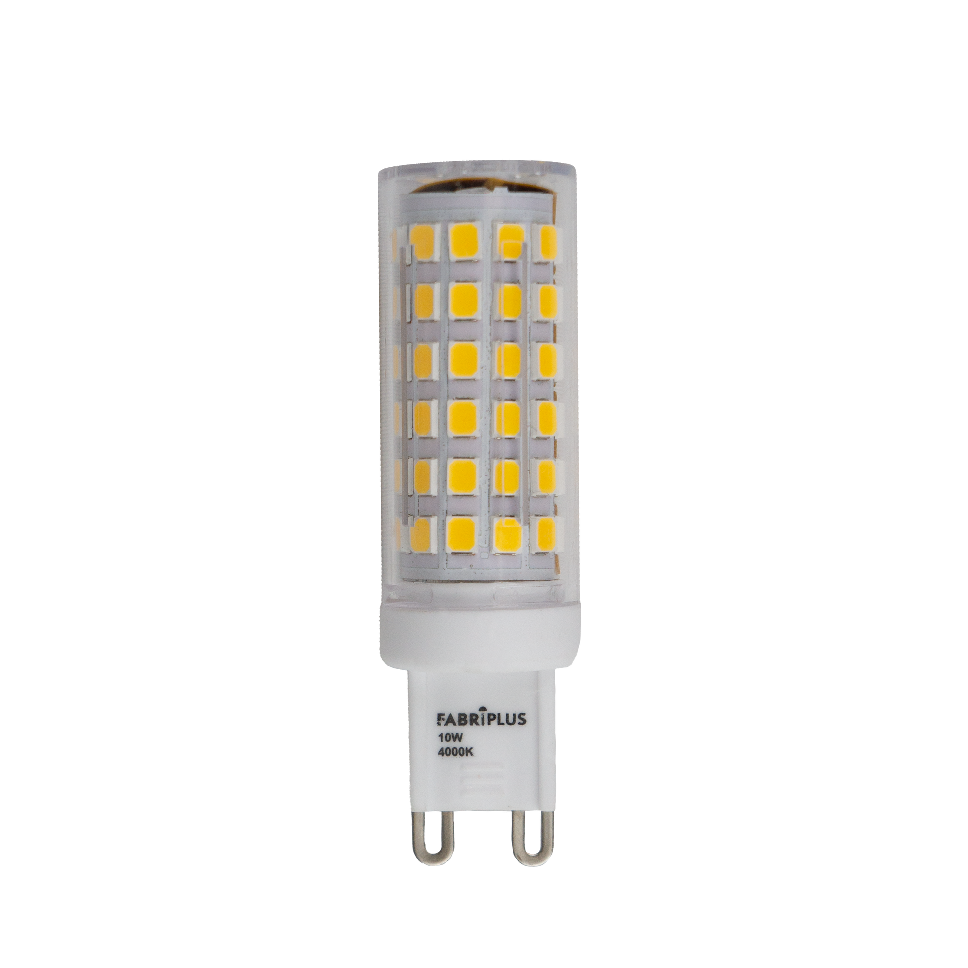 Bombilla LED G9 10W 4000K Abrila 1000lm - Fabrilamp - Vista frontal