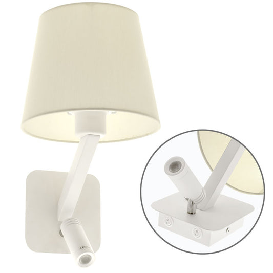 Aplique de Pared ABBY 38 cm Blanco con LED Moderno LUMIT Interlusa - vista principal | Interlusa