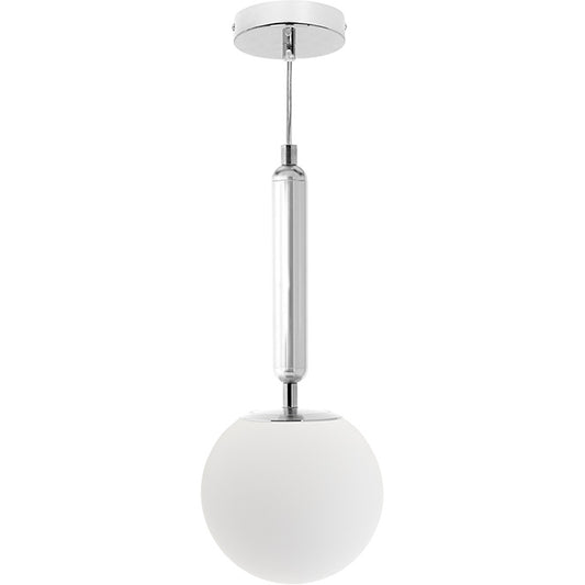 Lámpara Colgante AIMEE 15 cm Cromo Interlusa - Vista frontal principal en fondo blanco | LuzGurú