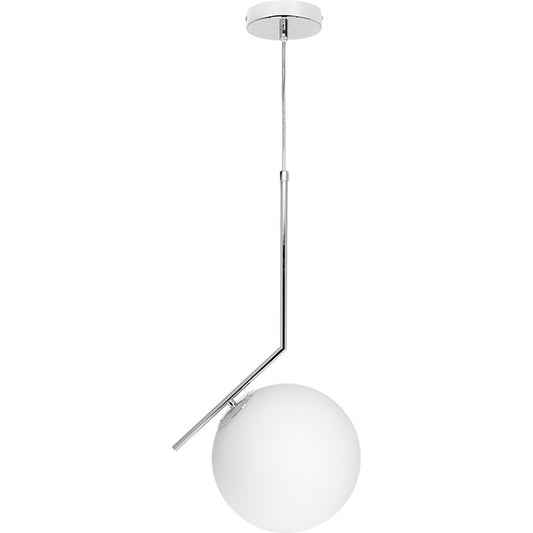 Lámpara Colgante AIMEE 32 cm Cromo Interlusa - Vista frontal principal en fondo blanco | LuzGurú