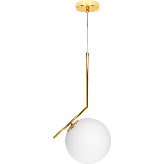 Lámpara Colgante AIMEE 32 cm Oro Interlusa - Vista frontal principal en fondo blanco | LuzGurú