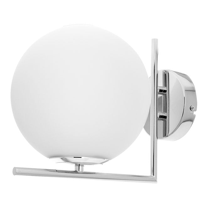 Aplique de Pared AIMEE 27,5 cm Cromo Interlusa - Vista frontal principal en fondo blanco | LuzGurú