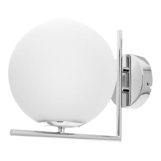 Aplique de Pared AIMEE 27,5 cm Cromo Interlusa - Vista frontal principal en fondo blanco | LuzGurú