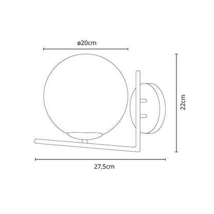 Aplique de Pared AIMEE 27,5 cm Oro Interlusa instalada en ambiente decorativo de salón o dormitorio | Interlusa
