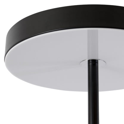 Lámpara de Pie AINOA 150 cm LED 36W Negro Interlusa instalada en ambiente decorativo de salón o dormitorio | Interlusa