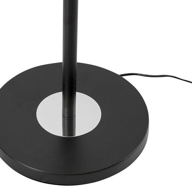 Lámpara de Pie AINOA 150 cm LED 36W Negro Interlusa encendida con proyección de luz y ambiente | LuzGurú
