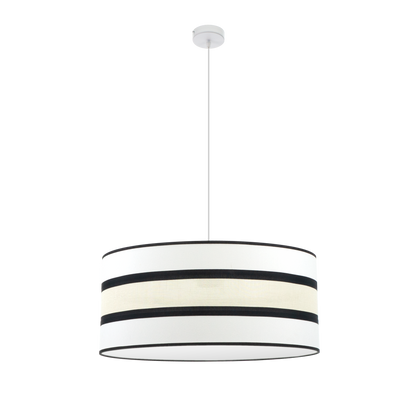 Colgante Karla Blanco/Beis 60cm de Fabrilamp. Diseño moderno y elegante para tu hogar.