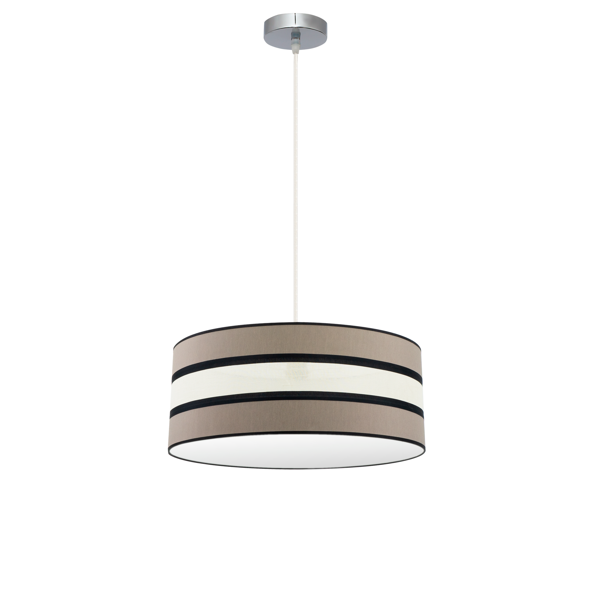 Lámpara colgante Karla con altura regulable, ideal para luz difusa