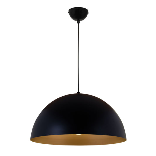 Lámpara Colgante Clásica Gaspar 40 cm Negro/Oro Interlusa - Vista frontal principal en fondo blanco | LuzGurú