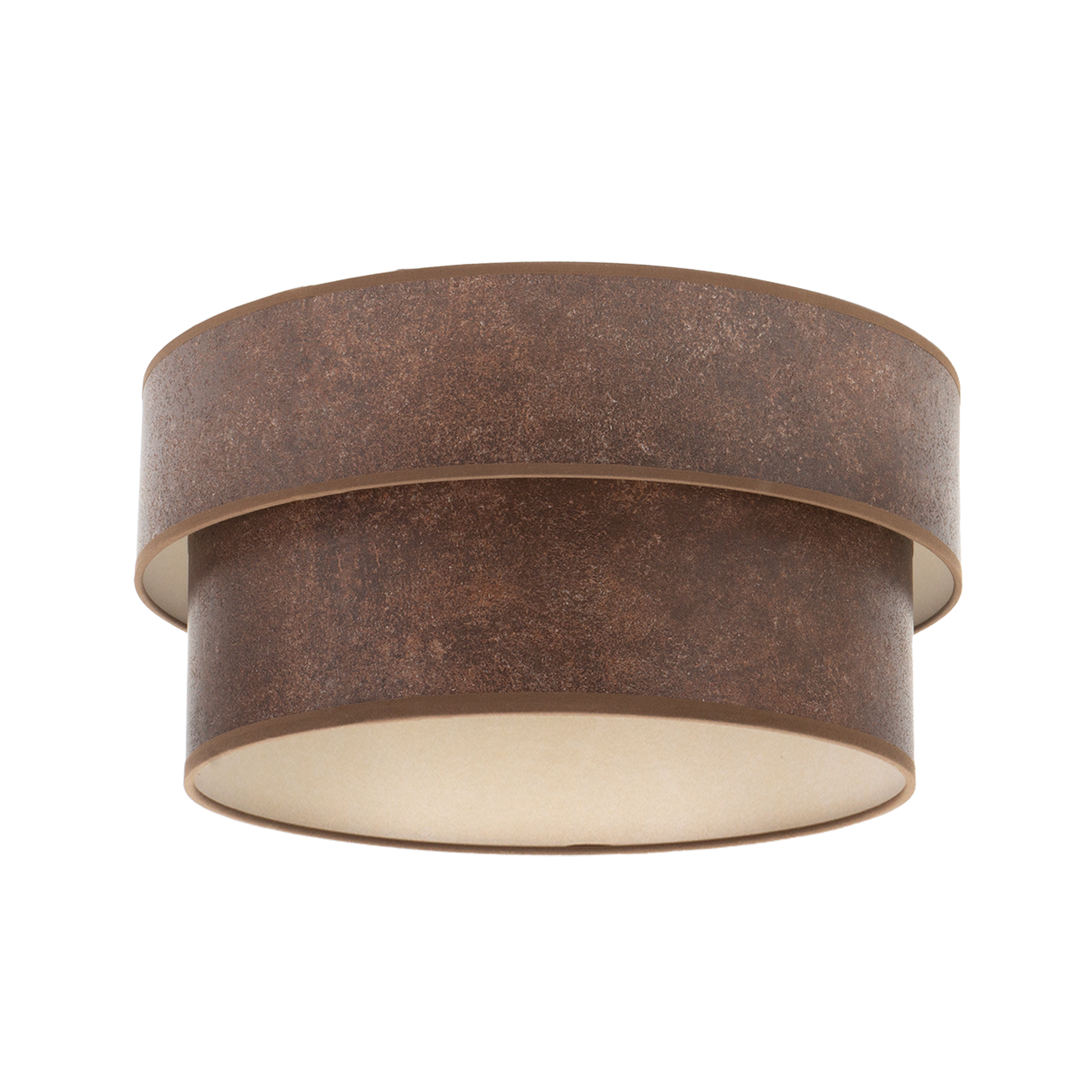 Pantalla Smile fabricada en Textil color Óxido para lámpara de pie