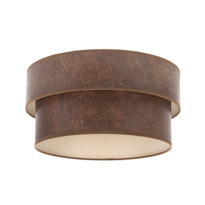 Pantalla Smile fabricada en Textil color Óxido para lámpara de pie