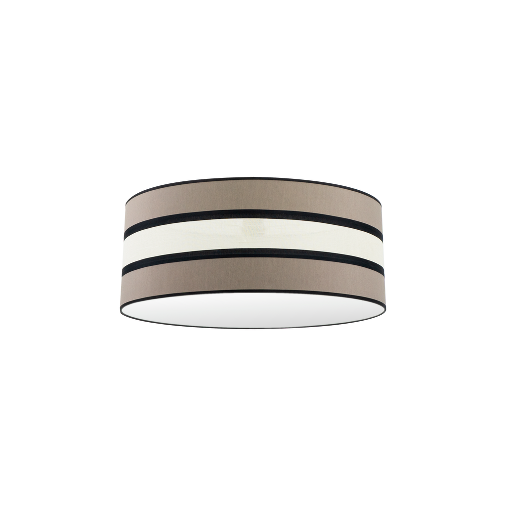 Pantalla colgante Karla M10 Topo/Beis 60cm - Vista frontal