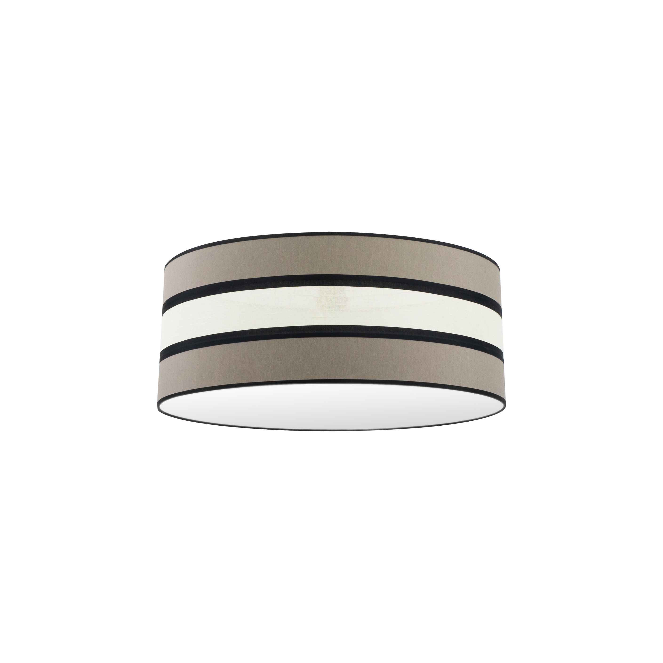 Pantalla colgante Karla M10 Topo/Beis 60cm - Vista frontal