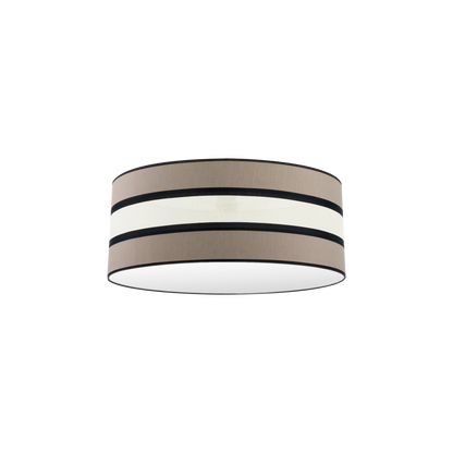 Pantalla colgante Karla M10 Topo/Beis 60cm - Vista frontal