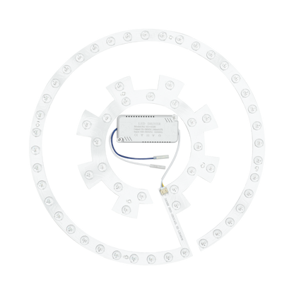 Kit de luz y driver para ventiladores Bayomo, IBE, Criador, Auger, Dani, Biliki, Kaus, Tracia, Esparta, Matanuska. 72W, 6120 lúmenes.