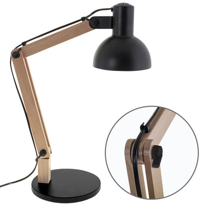 Lámpara de Sobremesa DARCI Madera Natural LUMIT 109370109