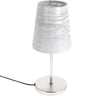 Lámpara de mesa FIA LUMIT blanca y plata, referencia 109670101