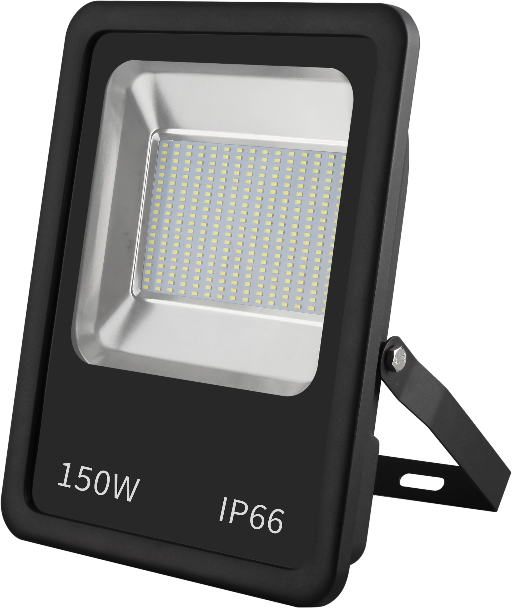 Proyector Dacita fabricado en aluminio color negro, ideal para iluminar jardines