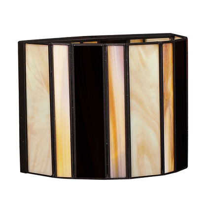 Aplique Alqueria fabricado en resina y metal color negro, beis y marrón para un toque rústico.