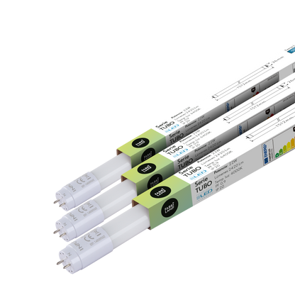Tubo LED T8 2200 lúmenes, iluminación clara para espacios interiores