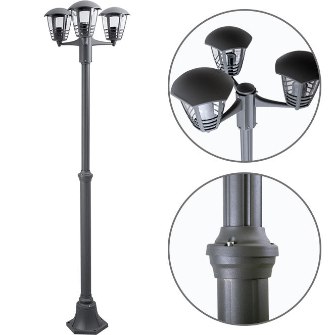 Farola TERVA Altura Ajustable LUMIT 110040355 para exterior