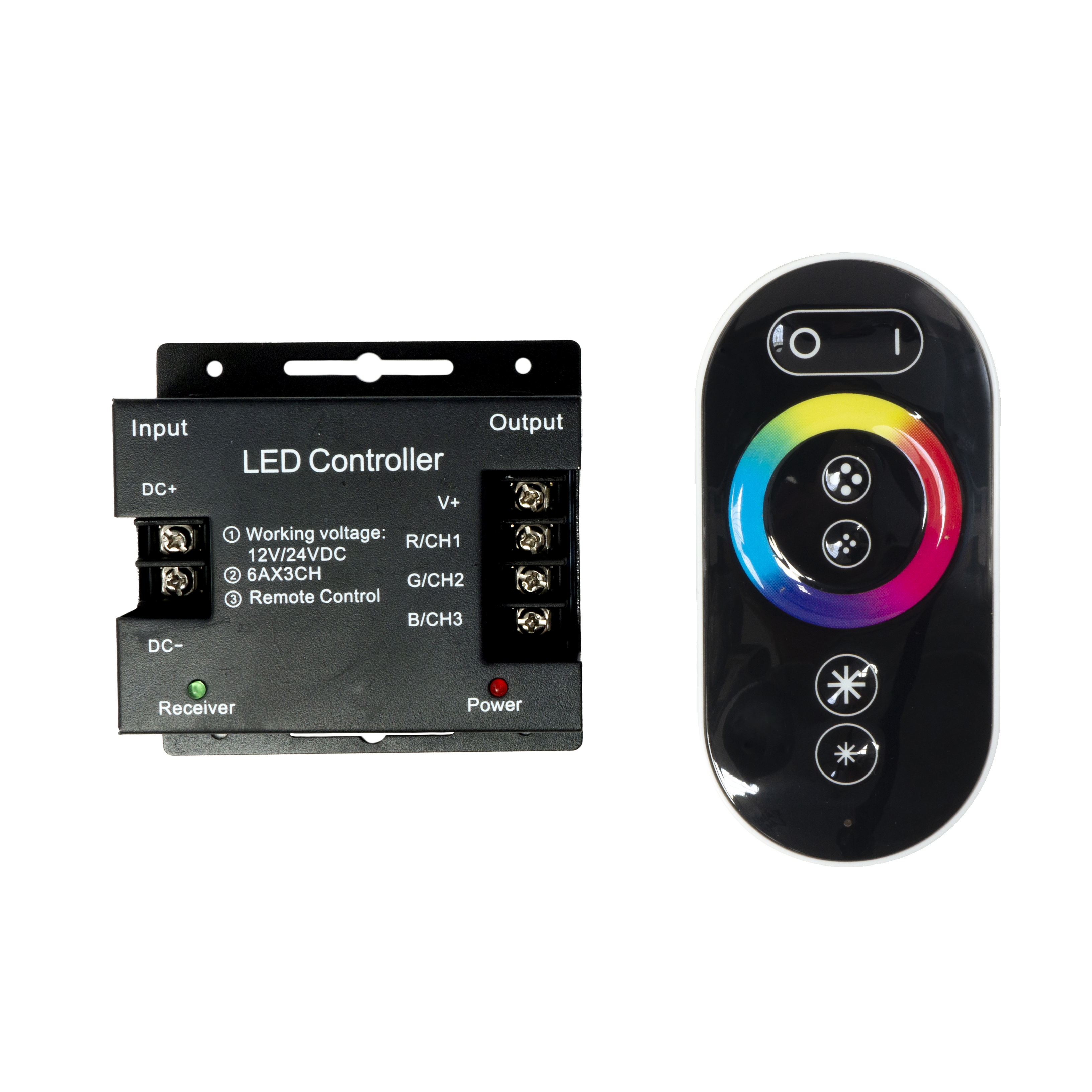 Control remoto RGB para tiras LED Freya de hasta 20 metros. Fabrilamp/Abrila.