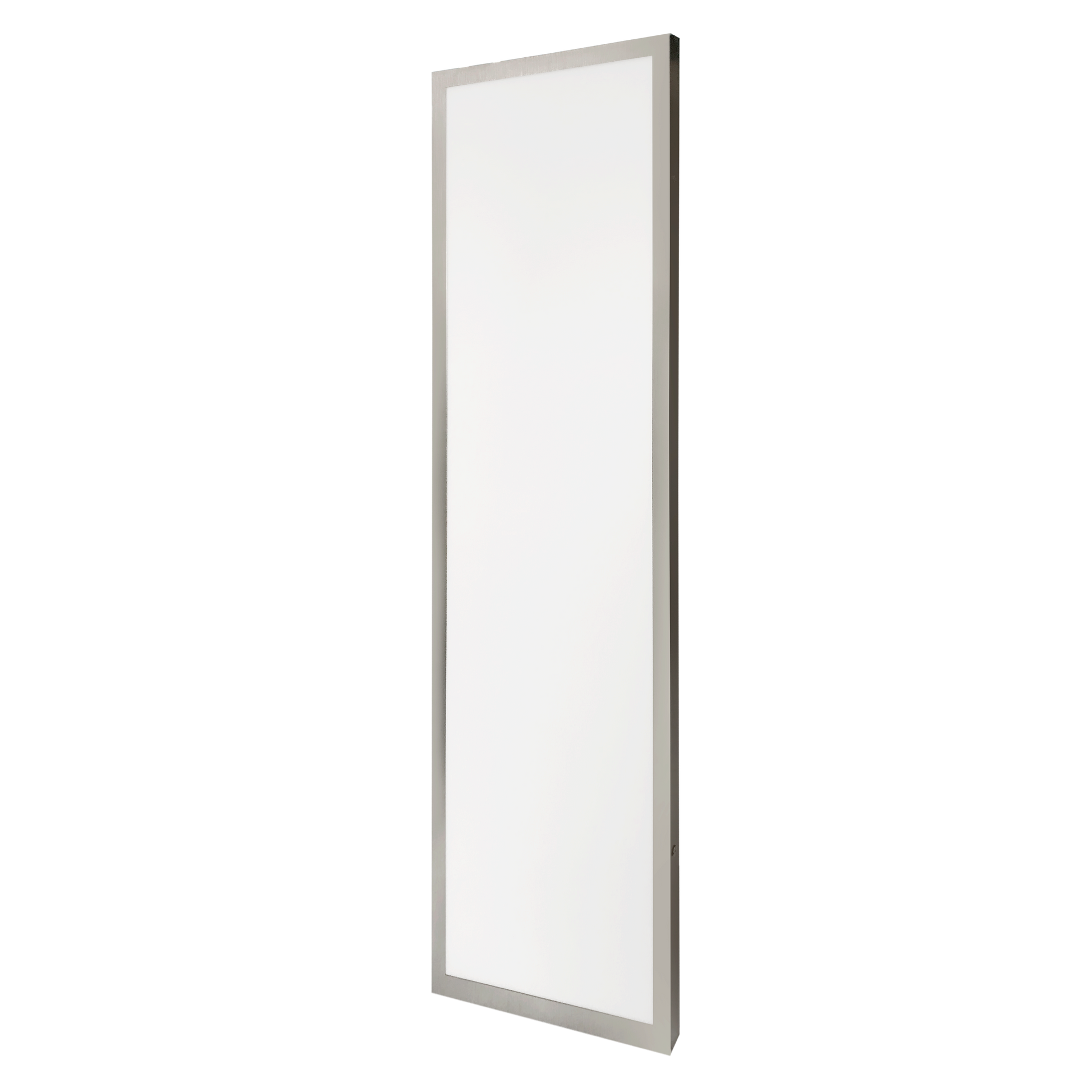 Panel Llano 72w Níquel - Vista frontal. Iluminación LED de alta calidad de Fabrilamp en luzguru.com