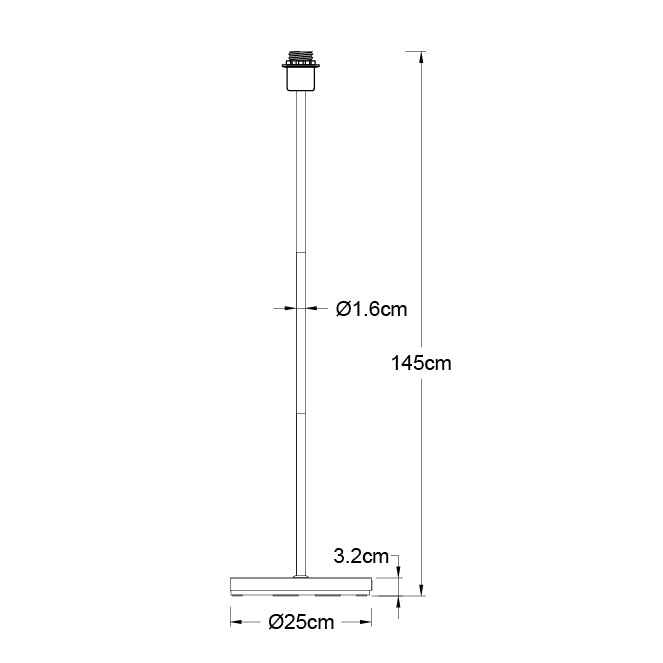 Armazón para Lámpara de Pie Maldivas 147 cm Blanco Interlusa instalada en ambiente decorativo de salón o dormitorio | Interlusa
