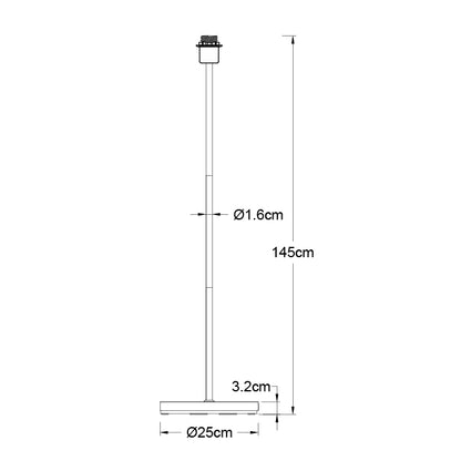 Armazón para Lámpara de Pie Maldivas 147 cm Cuero Interlusa instalada en ambiente decorativo de salón o dormitorio | Interlusa