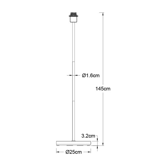 Armazón para Lámpara de Pie Maldivas 147 cm Cuero Interlusa instalada en ambiente decorativo de salón o dormitorio | Interlusa