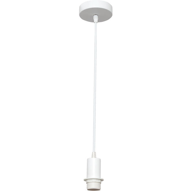 Armazón para Colgante Maldivas 10 cm Blanco LUMIT Interlusa - Vista frontal principal en fondo blanco | LuzGurú