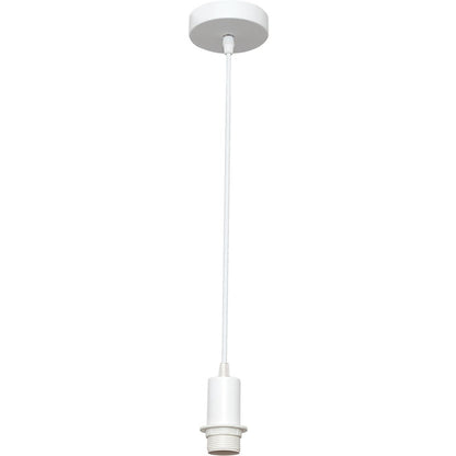 Armazón para Colgante Maldivas 10 cm Blanco LUMIT Interlusa - Vista frontal principal en fondo blanco | LuzGurú