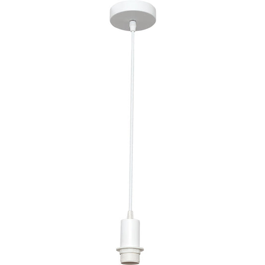Armazón para Colgante Maldivas 10 cm Blanco LUMIT Interlusa - Vista frontal principal en fondo blanco | LuzGurú