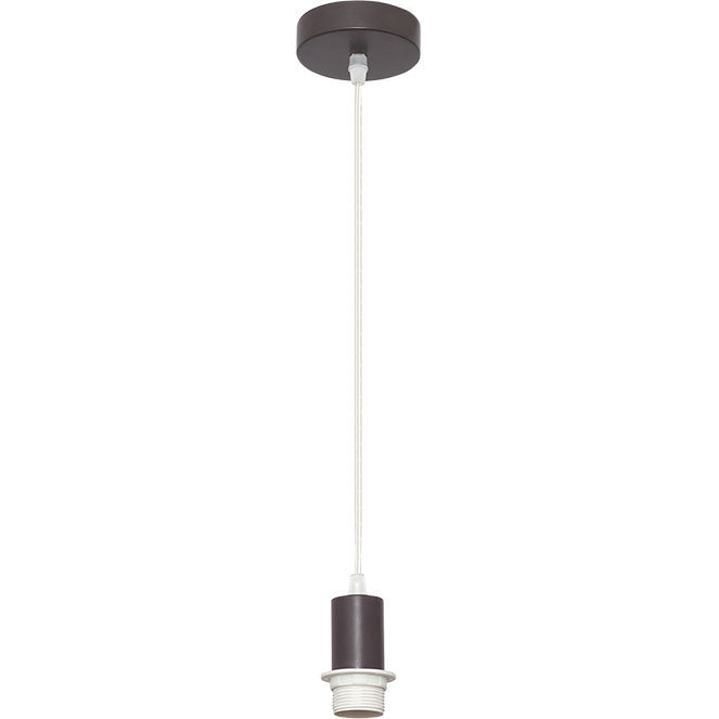 Armazón para Colgante Maldivas 10 cm Marrón Metal Interlusa - Vista frontal principal en fondo blanco | LuzGurú