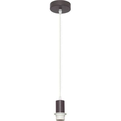 Armazón para Colgante Maldivas 10 cm Marrón Metal Interlusa - Vista frontal principal en fondo blanco | LuzGurú