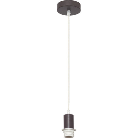 Armazón para Colgante Maldivas 10 cm Marrón Metal Interlusa - Vista frontal principal en fondo blanco | LuzGurú