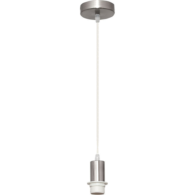 Armazón para Colgante Maldivas 10 cm Níquel Interlusa - Vista frontal principal en fondo blanco | LuzGurú